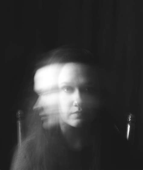 grayscale photography, woman, long exposure, movement, black and white, portrait, headshot, one ...