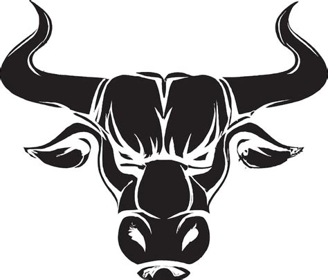 Premium Vector | Black and White Cow Vector Logo