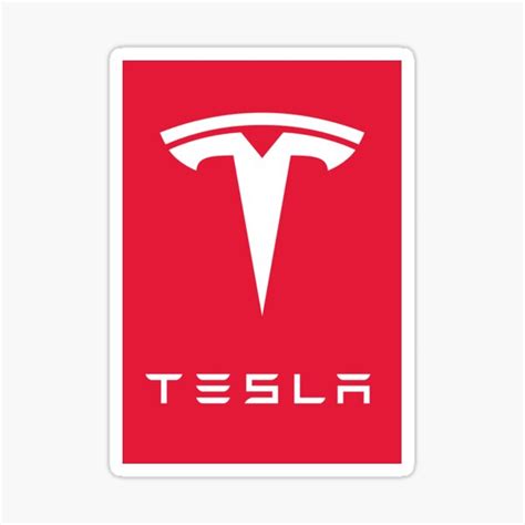 Tesla Logo Stickers | Redbubble