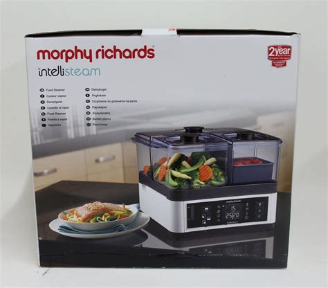 BNIB MORPHY RICHARDS 48781 Intellisteam Stainless Steel White Food ...