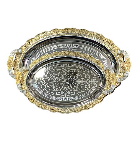 Silver Plated Tray set Oval – Silver Emporium