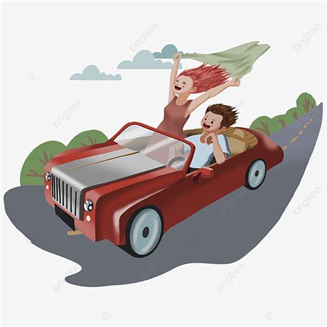 Cartoon Car Drive Download, Self Driving Tour, Driving By Car, Driving Tour PNG Transparent ...