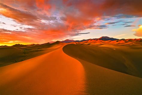 Sand Dunes Sunset