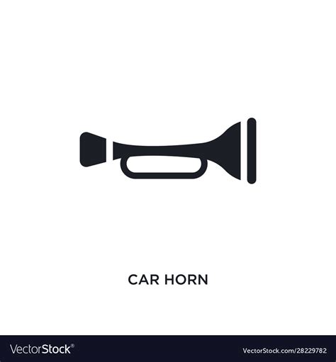 Car horn isolated icon simple element from car Vector Image