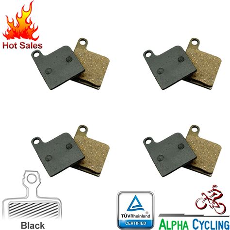 Bicycle Disc Brake Pads for Giant MPH 2001 2005 Disc Brake, Black Resin, 4 Pairs for 4 Calipers ...