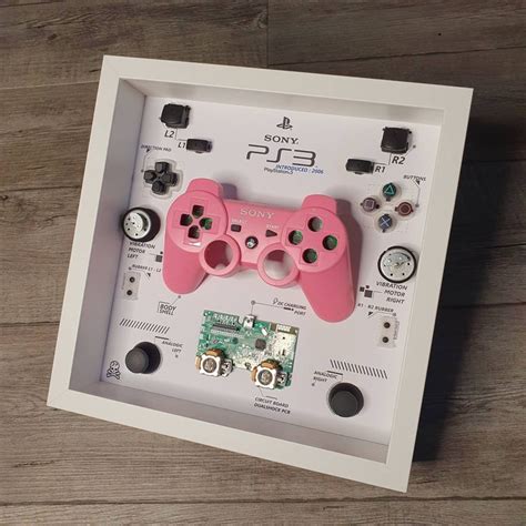 Shadowbox Diorama for Ps3 Pink Controller Wall Decor Game Room - Etsy | Wall decor game room ...