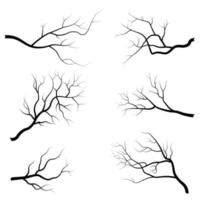 Simple Bare Tree Silhouette Vector