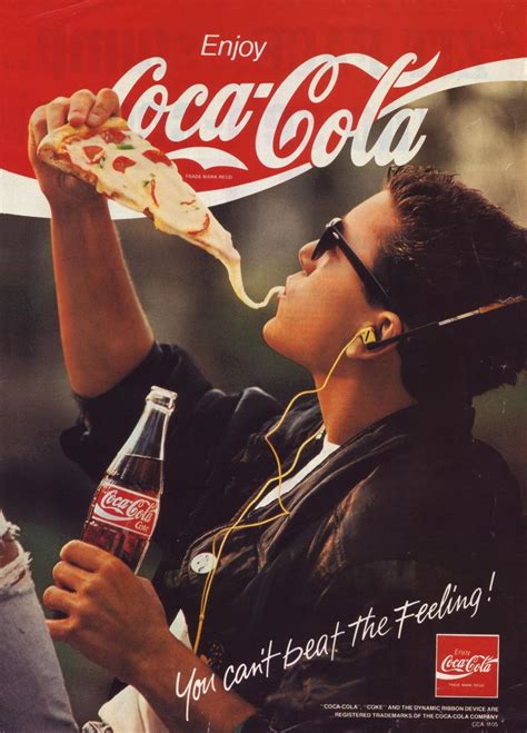 "You Can't Beat The Feeling!" - Coca Cola, 1980s : r/vintageads