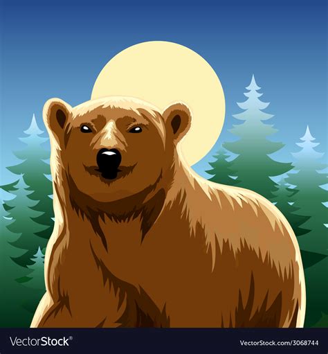 Brown bear Royalty Free Vector Image - VectorStock