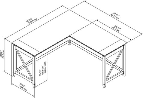 White Oak L Shaped Desk | L shaped desk, Bush furniture, White l shaped desk
