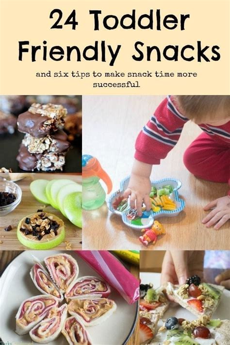 24 Toddler Friendly Snack Ideas