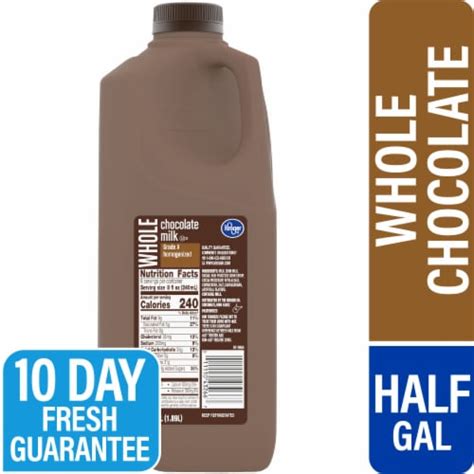 Kroger® Whole Chocolate Milk Half Gallon, 1/2 gal - King Soopers