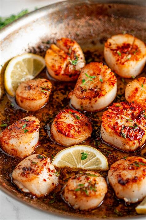 Pan Seared Lemon Garlic Butter Scallops - Aberdeen's Kitchen