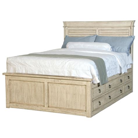 Napa Furniture Designs Belmont Queen Captains Bed with 9 Drawers ...