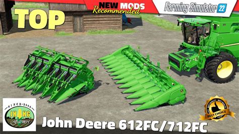 FS22 | John Deere 612FC/712FC Foldable Corn Headers - Farming Simulator 22 New Mods Review 2K60 ...