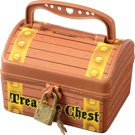 Pirate Treasure Chest with Lock and Key - Play Fun Party, LLC