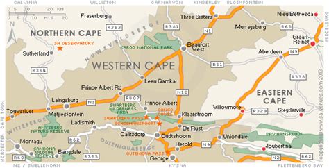 KLEIN KAROO Map, South Africa