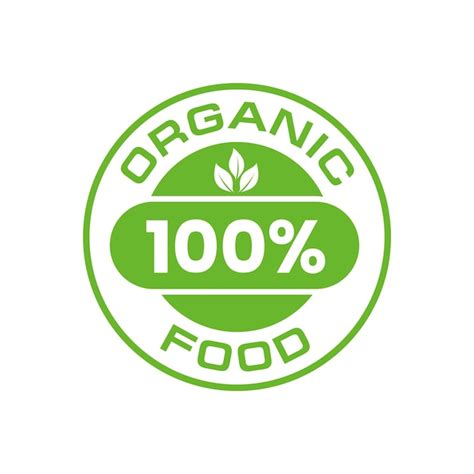 Premium Vector | 100 organic food badge vector