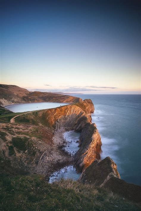 Sunset at the Stairhole at Lulworth Cove [OC] [4000X6000] : r/EarthPorn