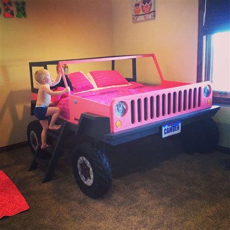 Pink Jeep Bed #kids #jeep #pink #girls #bed | Children room boy, Diy ...