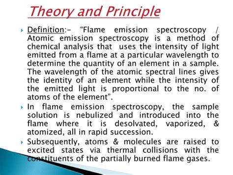 Flame emission spectroscopy