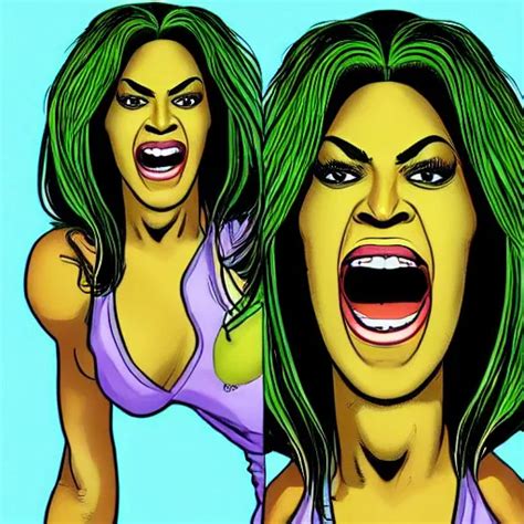 Singer Beyoncé as She-Hulk | Stable Diffusion | OpenArt