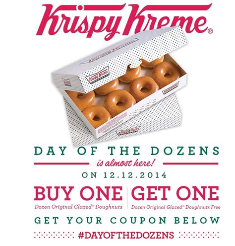 Rosey The Coupon Coach - B1G1Free on 12/12 | Krispy kreme coupons ...