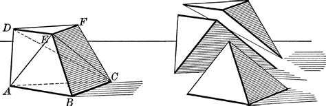 Triangular Pyramid Frustum, vintage illustration. 13482692 Vector Art ...