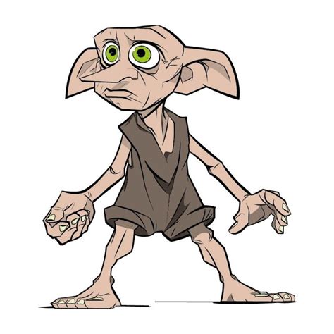 Dobby - Harry Potter vetor 🖋 Drawing by: Paul Cohen Illustration by: @fabio_baganha12 Dobby ...