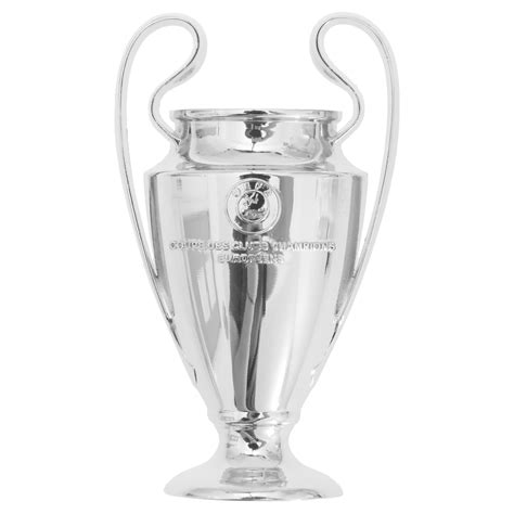 UEFA Champions League Official Replica 3D Trophy On Wooden Pedestal (150mm ...