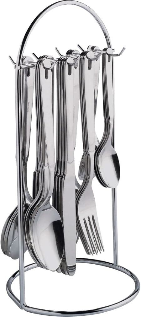 32 Pezzi Set di posate in acciaio inox, da appendere: Amazon.it: Casa e cucina