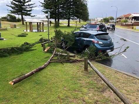 Perth Storms : Damage In Coastal Suburbs After Storm Cell Hits