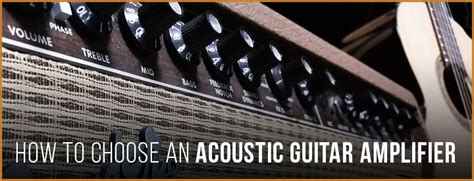 How to Choose an Acoustic Guitar Amplifier - Pro Áudio Clube