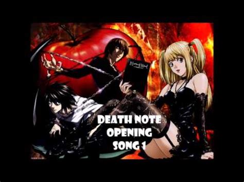 Death Note Opening Song 1 - YouTube