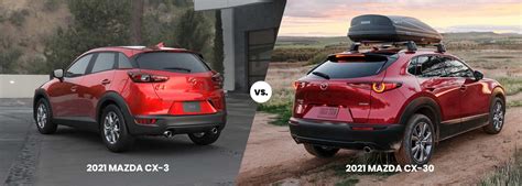 2021 MAZDA CX-3 vs. CX-30 | Price, Dimensions, MPG | SUV Differences