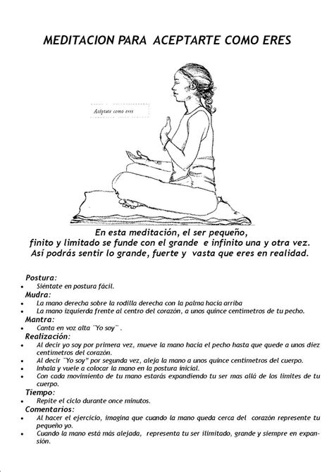 Meditación para encontrar el camino Meditación para aceptarte como eres ...