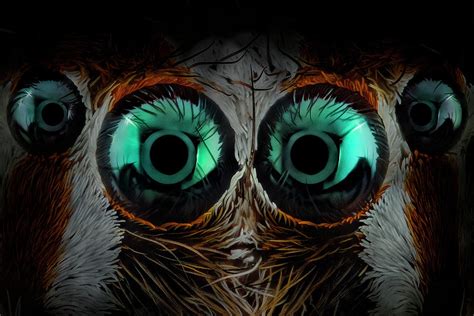 Jumping Spider Eyes Photograph by Javier Rup?rez - Fine Art America