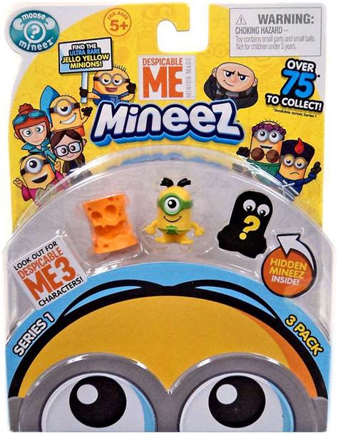 Despicable Me Minions Mineez Series 1 Cheez head Au Naturel Minion Mini ...