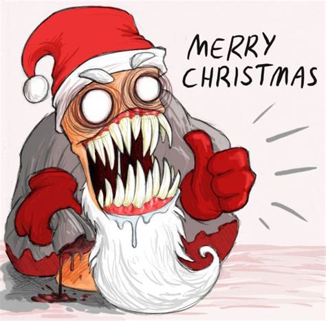 Evil Santa by Black-Charizard on DeviantArt | Christmas horror, Creepy ...