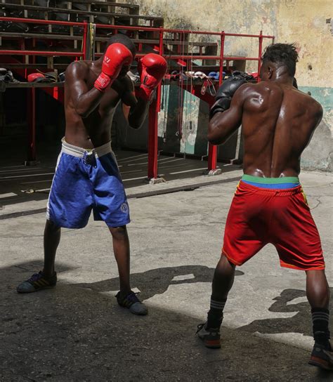 Boxing At Rafael Trejo Gym In Havana, Cuba