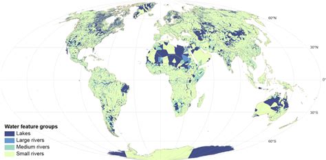 Figure S4. " Water feature map " showing, for each grid-cell, the class... | Download Scientific ...