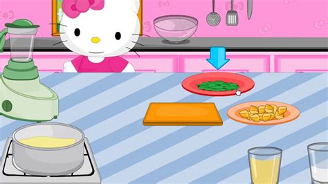 Kids Play Hello Kitty cooking - YouTube