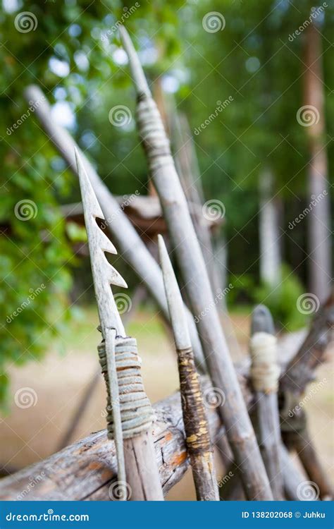 Stone Age Spear for Hunting Stock Photo - Image of cord, spear: 138202068