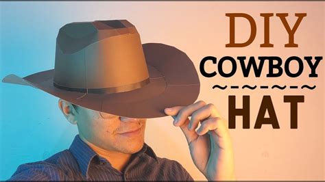 How to make a Cowboy Hat using Paper Cardboard (DIY) - Momuscraft - YouTube