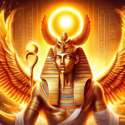 Premium AI Image | Amon Ra Egyptian mythology illustration