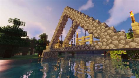 Download Epic Minecraft Suspension Bridge in a Beautiful Landscape ...