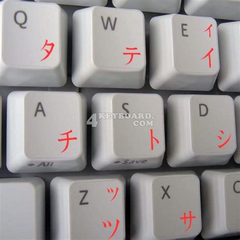 Qwerty Keys Japanese Transparent Keyboard Stickers With BLACK Letters Suitable for ANY Keyboard ...