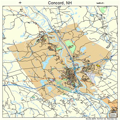 Concord New Hampshire Street Map 3314200