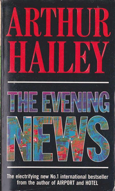 Arthur Hailey THE EVENING NEWS book cover scans