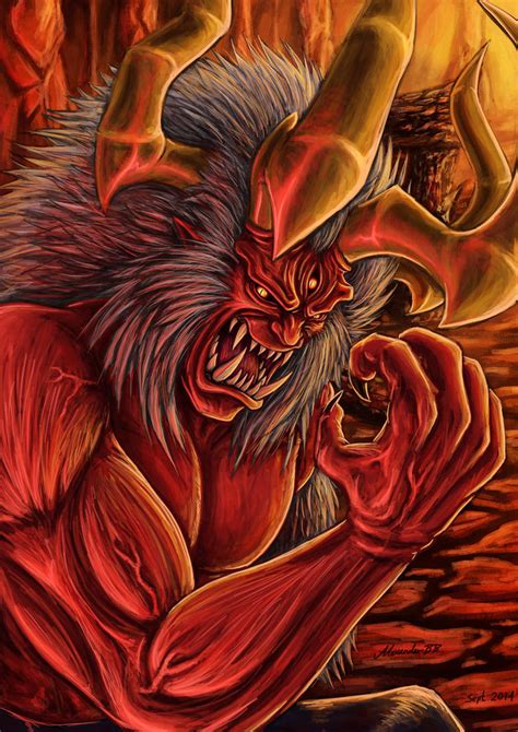 Oni Painting - Akuma by Dark-Emissary on DeviantArt